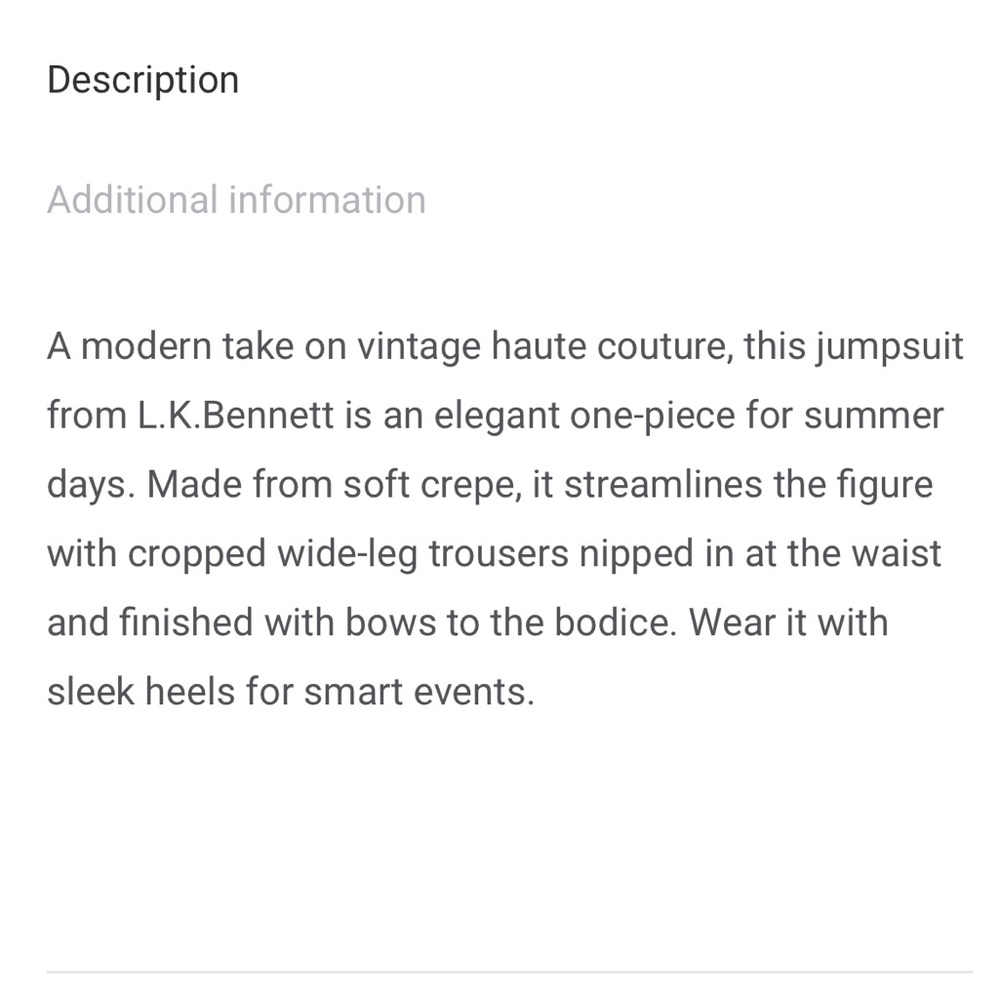 NEW | LK Bennett | DR Summer Wide-Leg Jumpsuit - Picture 3 of 10